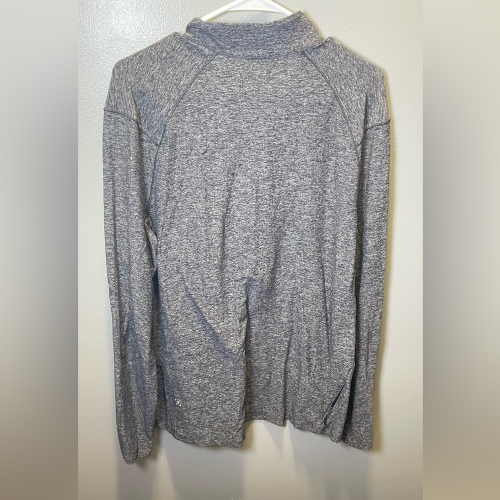 Lululemon Surge Warm 1/2 Zip Heathered Black Men's Size XL‎ - Picture 2 of 6